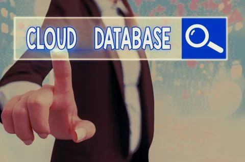 Text sign showing Cloud Database. Conceptual photo optimized or built for a Stock Photos