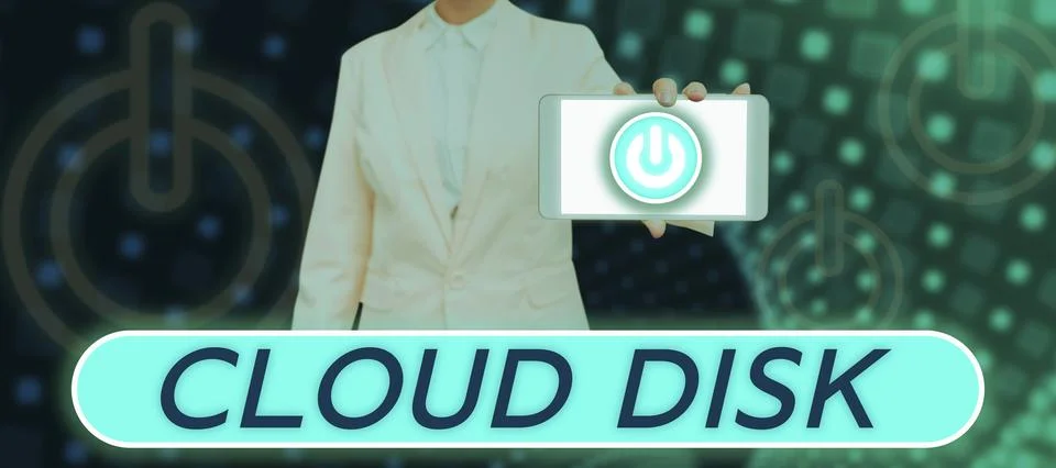 Text sign showing Cloud Disk. Internet Concept web base service that provides Stock Photos