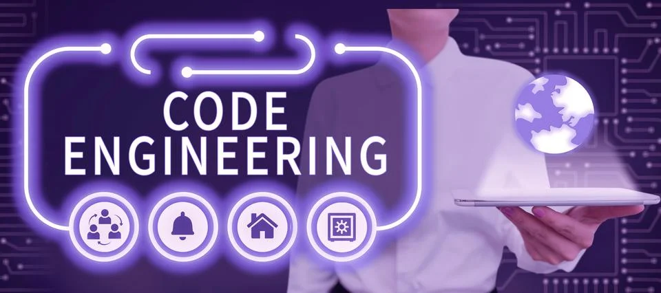 Text sign showing Code Engineering. Business approach significant ideas that are Stock-Fotos