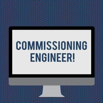 Text sign showing Commissioning Engineer. Conceptual photo ensure all aspects Stock Illustration