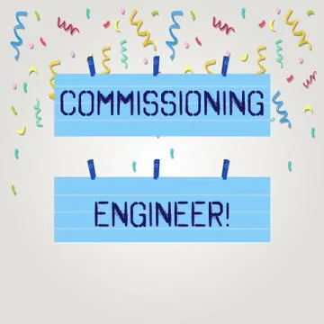 Text sign showing Commissioning Engineer. Conceptual photo ensure all aspects Stock Illustration
