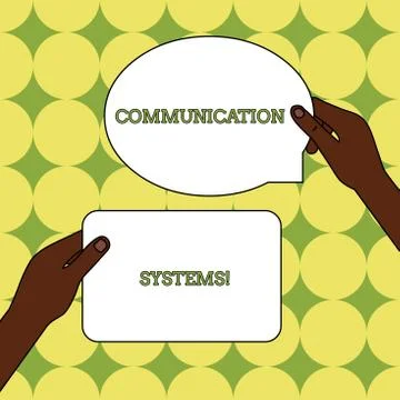 Text sign showing Communication Systems. Conceptual photo Flow of Information Stock Illustration