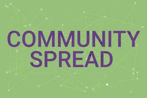 Text sign showing Community Spread. Internet Concept dissemination of a Stock-Illustration