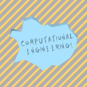 Text sign showing Computational Engineering. Conceptual photo development and Stockillustratie