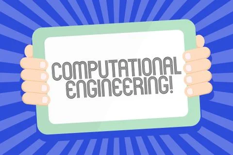 Text sign showing Computational Engineering. Conceptual photo development and Stock Illustration