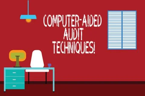 Text sign showing Computer Aided Audit Techniques. Conceptual photo Using Stock Illustration