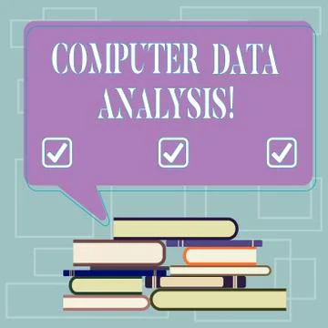 Text sign showing Computer Data Analysis. Conceptual photo using computer to イラスト素材