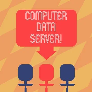 Text sign showing Computer Data Server. Conceptual photo Computer platform that Stock Illustration