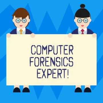 Text sign showing Computer Forensics Expert. Conceptual photo harvesting and イラスト素材
