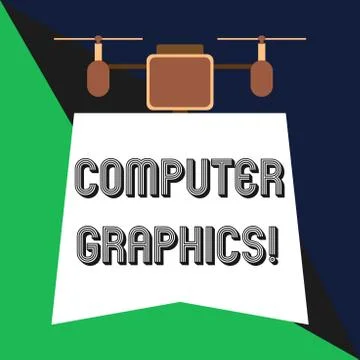 Text sign showing Computer Graphics. Conceptual photo visual representations of Stock Illustration