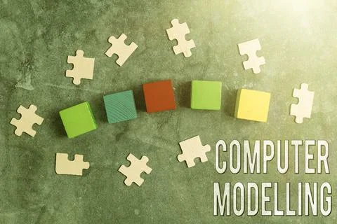 Text sign showing Computer Modelling. Internet Concept using a computer to make 写真素材