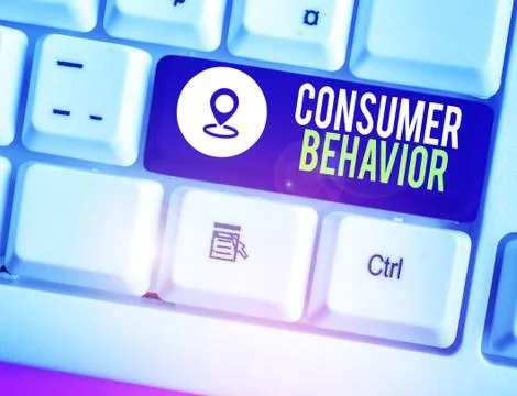 Text sign showing Consumer Behavior. Conceptual photo study of how individual Stock Photos