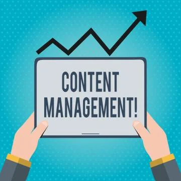 Text sign showing Content Management. Conceptual photo programs used to create Stock Illustration