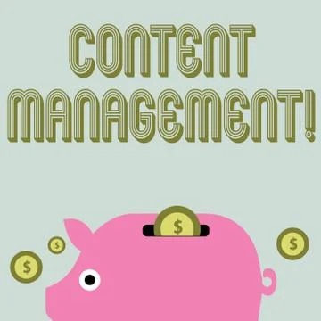 Text sign showing Content Management. Conceptual photo programs used to create 스톡 일러스트