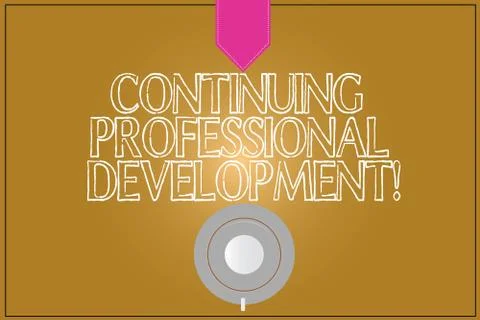 Text sign showing Continuing Professional Development. Conceptual photo イラスト素材