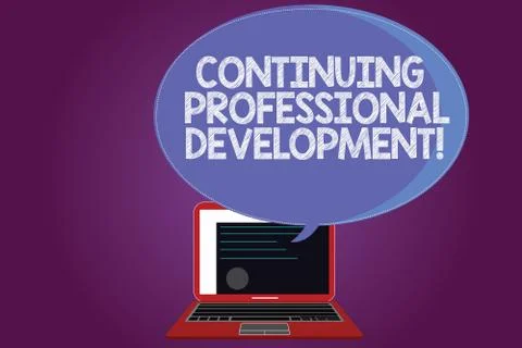 Text sign showing Continuing Professional Development. Conceptual photo Stock Illustration