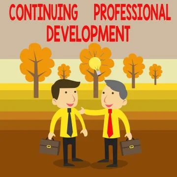 Text sign showing Continuing Professional Development. Conceptual photo tracking イラスト素材