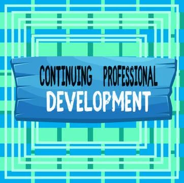 Text sign showing Continuing Professional Development. Conceptual photo tracking イラスト素材