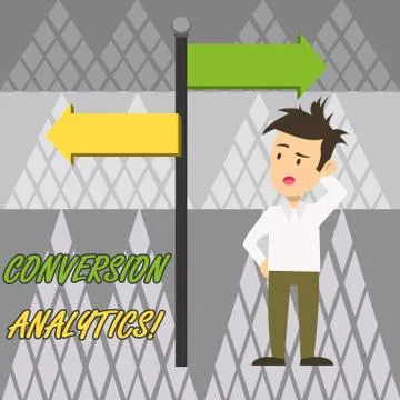 Text sign showing Conversion Analytics. Conceptual photo action that s is Stock Illustration