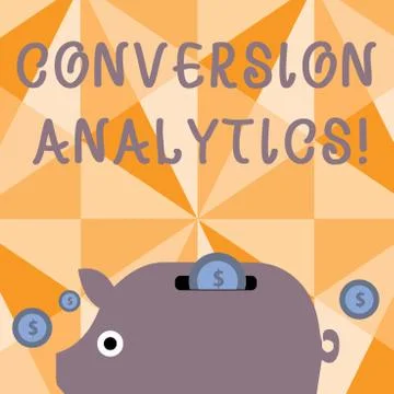 Text sign showing Conversion Analytics. Conceptual photo action that s is イラスト素材