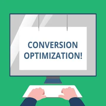 Text sign showing Conversion Optimization. Conceptual photo system increasing Stock Illustration