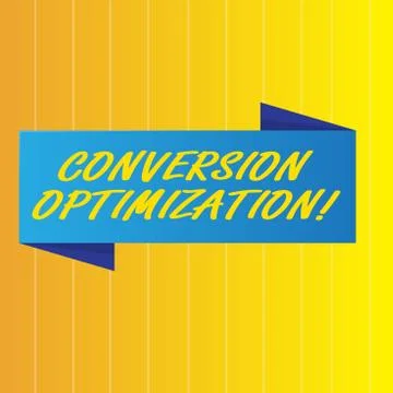 Text sign showing Conversion Optimization. Conceptual photo system increasing Stock Illustration