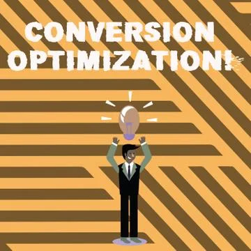 Text sign showing Conversion Optimization. Conceptual photo system increasing Stock Illustration