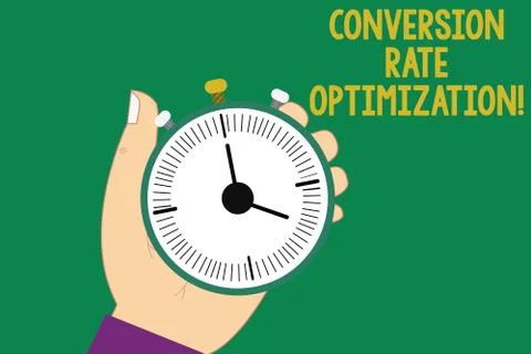 Text sign showing Conversion Rate Optimization. Conceptual photo increasing the 스톡 일러스트