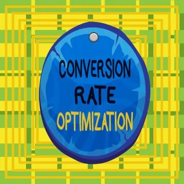 Text sign showing Conversion Rate Optimization. Conceptual photo system for Stock Illustration