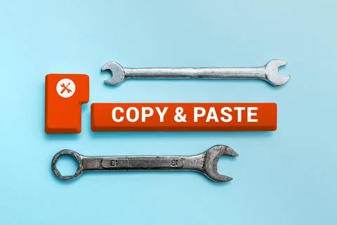 Text sign showing Copy Paste. Business concept an imitation, transcript, or Stock Photos