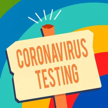 Text sign showing Coronavirus Testing. Conceptual photo Collection of samples イラスト素材