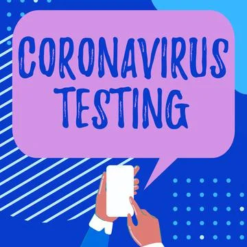 Text sign showing Coronavirus Testing. Word Written on Collection of samples Illustrazione stock