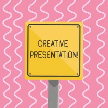 Text sign showing Creative Presentation. Conceptual photo process of presenting イラスト素材