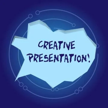 Text sign showing Creative Presentation. Conceptual photo process of presenting イラスト素材