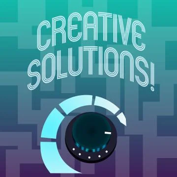 Text sign showing Creative Solutions. Conceptual photo mental process of Illustrazione stock