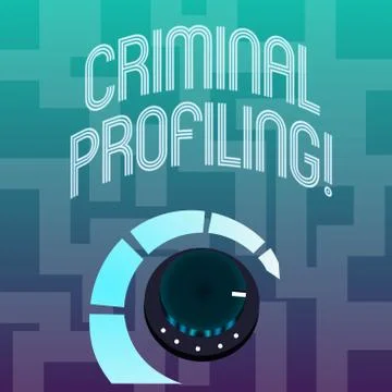 Text sign showing Criminal Profiling. Conceptual photo Develop profiles for Stockillustratie