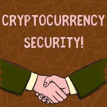 Text sign showing Cryptocurrency Security. Conceptual photo attempts obtain d Stock-Illustration