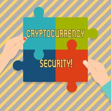 Text sign showing Cryptocurrency Security. Conceptual photo attempts obtain d Stock-Illustration