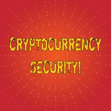 Text sign showing Cryptocurrency Security. Conceptual photo attempts obtain d Stock-Illustration