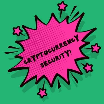 Text sign showing Cryptocurrency Security. Conceptual photo attempts obtain d Stock-Illustration