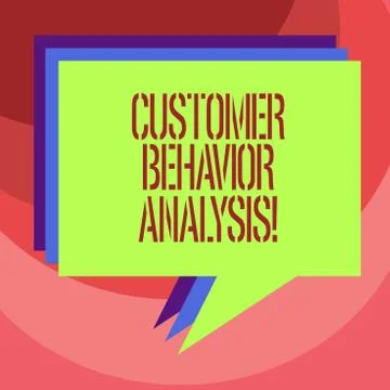 Text sign showing Customer Behavior Analysis. Conceptual photo buying behaviour Stock Illustration