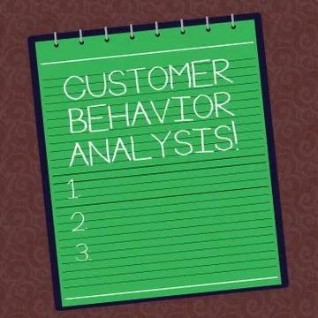 Text sign showing Customer Behavior Analysis. Conceptual photo buying behaviour Stock Illustration