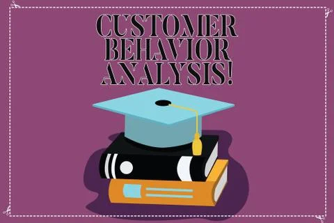 Text sign showing Customer Behavior Analysis. Conceptual photo buying behaviour Stock Illustration