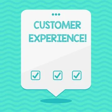 Text sign showing Customer Experience. Conceptual photo product of interaction Stock Illustration