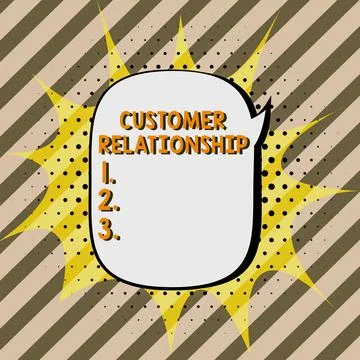 Text sign showing Customer Relationship. Business showcase Deal and Interaction Stock Illustration
