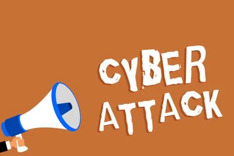 Text sign showing Cyber Attack. Conceptual photo An attempt by hackers to Damage Illustration