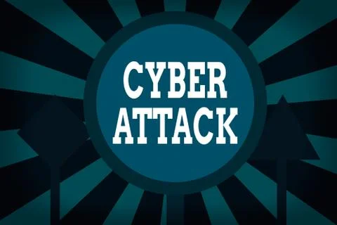 Text sign showing Cyber Attack. Conceptual photo An attempt by hackers to Damage Illustration