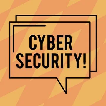Text sign showing Cyber Security. Conceptual photo Online prevention of attacks 스톡 일러스트
