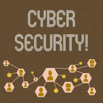 Text sign showing Cyber Security. Conceptual photo Online prevention of attacks 스톡 일러스트
