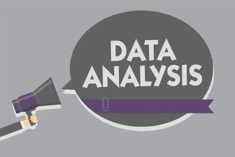 Text sign showing Data Analysis. Conceptual photo Translate numbers to Stock Illustration